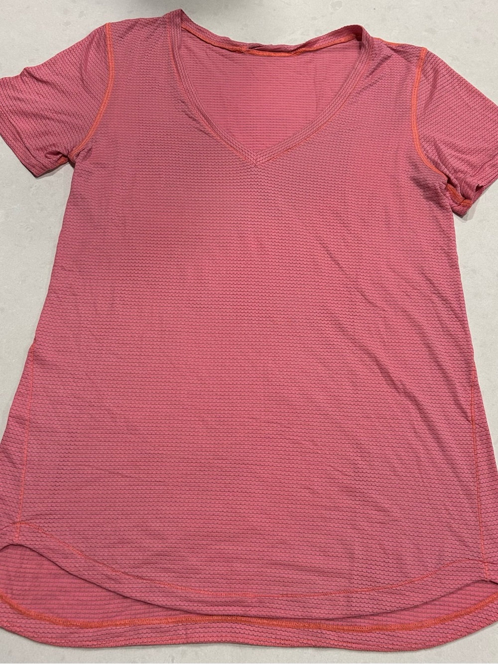 Coral/Pink Lululemon short sleeve